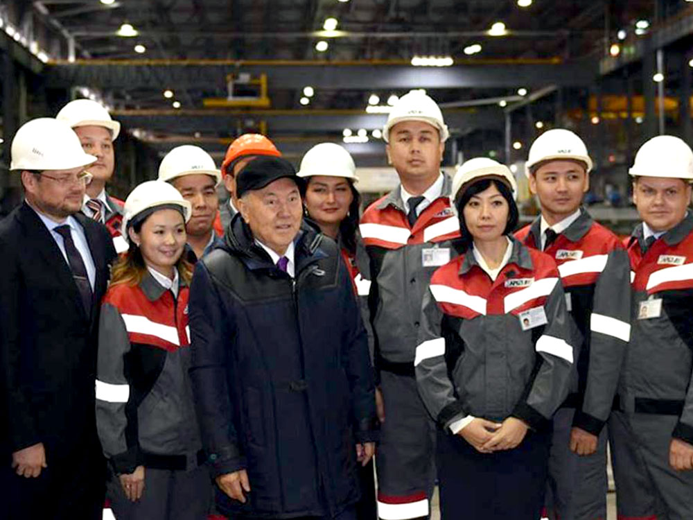 Head of State Nursultan Nazarbayev visited Aktobe region with a working visit.